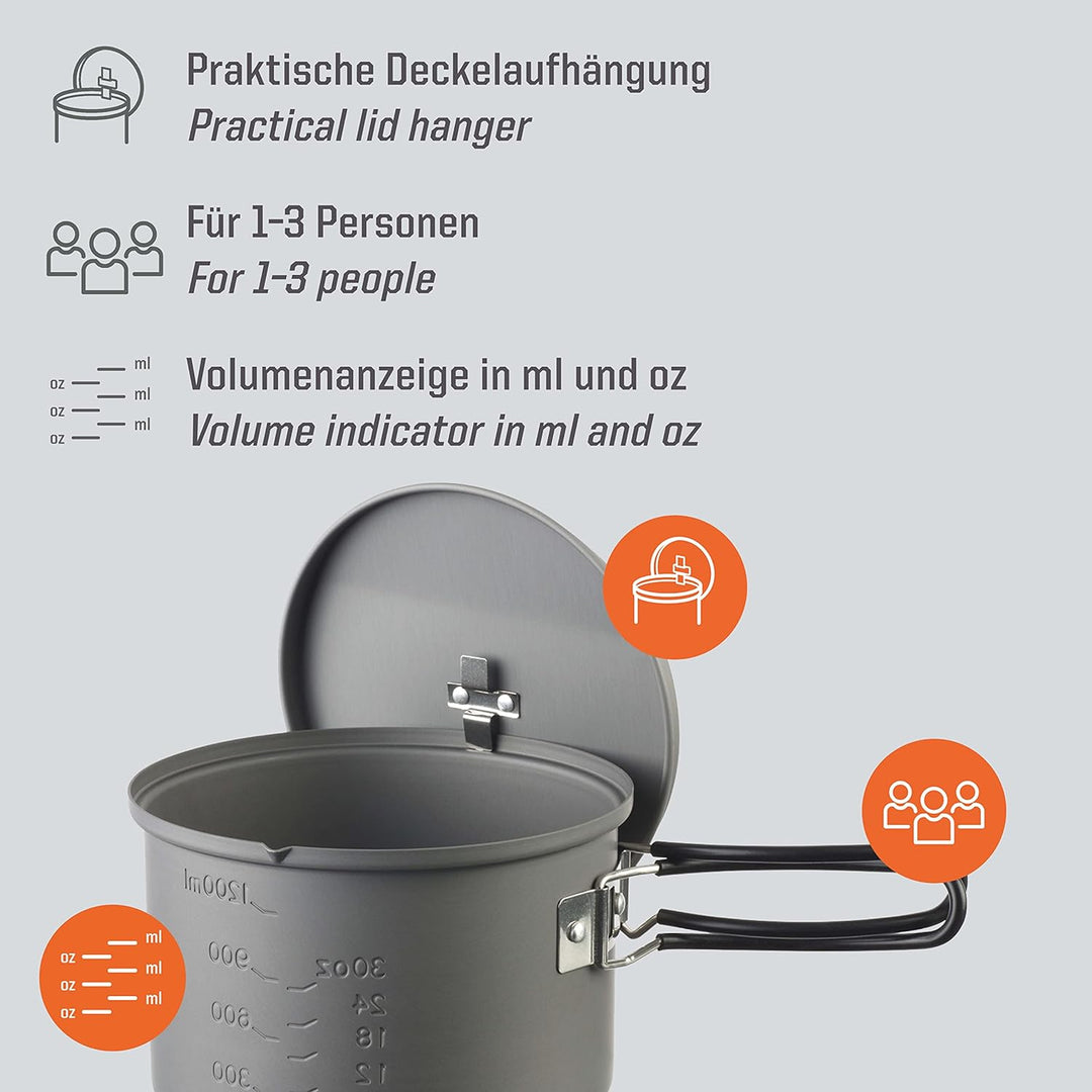 Esbit Spirituskochset Hartanodisiertes Aluminium, Hartanodisiertes Aluminium
