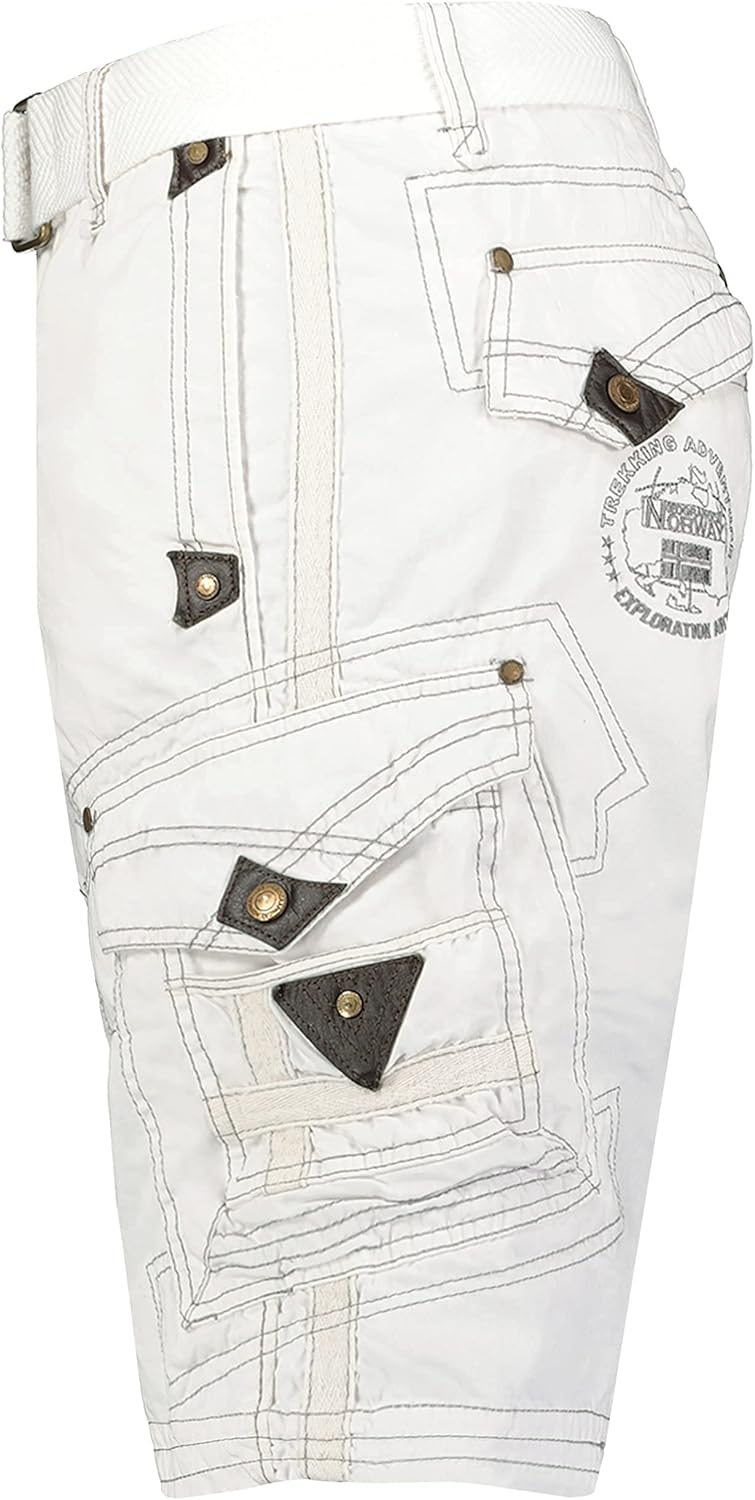 Geographical Norway Panoramique Men - Bermuda Mann Cotton - Shorts Herren Sport Cargo - Shorts Bermu