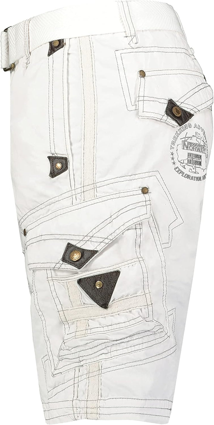 Geographical Norway Panoramique Men - Bermuda Mann Cotton - Shorts Herren Sport Cargo - Shorts Bermu