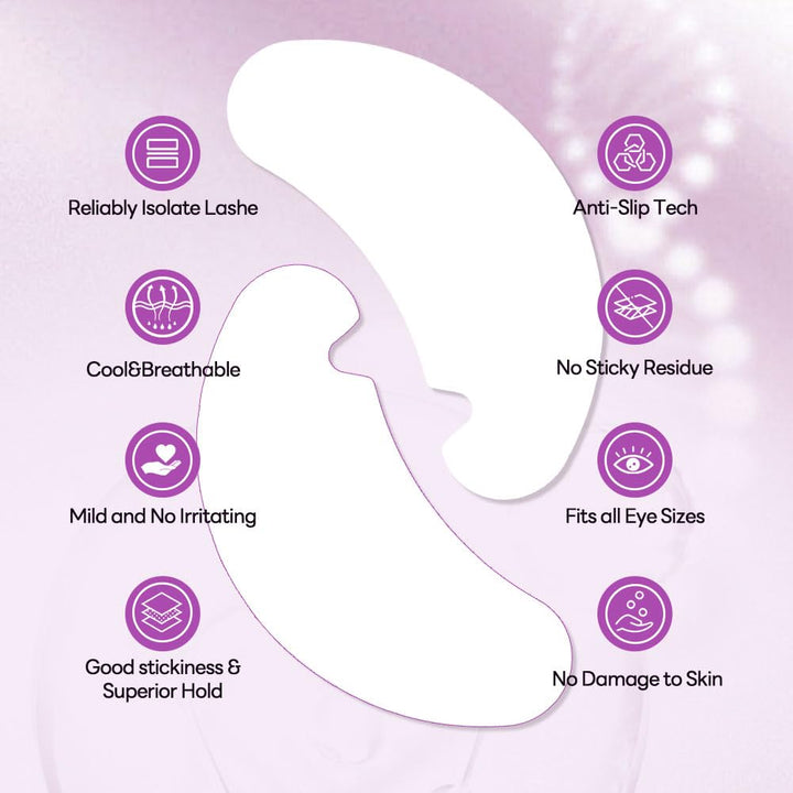 Lunamoon Augenpads für Wimpernverlängerung Pad 150Paar Wimpern Pads U-Shape | Wimpernverlängerung Au