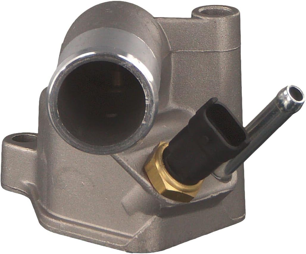 febi bilstein 103708 Thermostat mit Gehäuse, Dichtung und Temperatursensor , 1 Stück