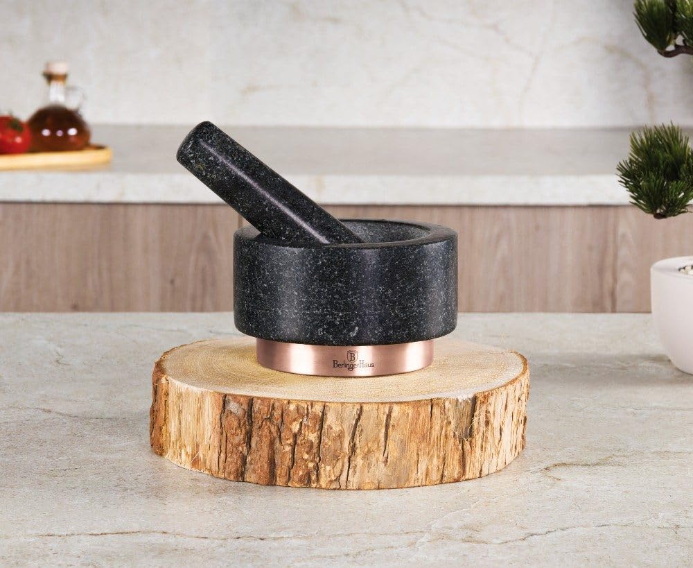 Berlinger Haus Granitmörtel 14 x 8 cm Black Rose Collection BH-8608