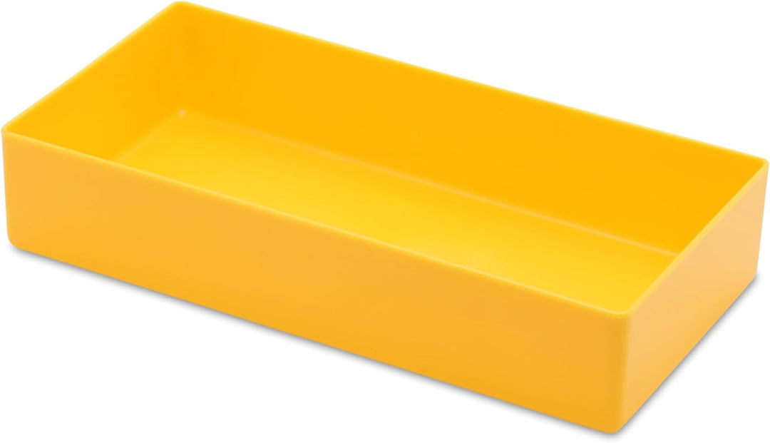 1a-TopStore 25 Stück Einsatzkasten Serie E40, farblich sortiert, 5 Farben u. 4 Grössen, aus Polystyr