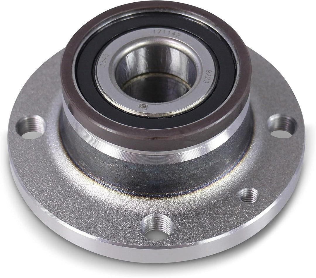 febi bilstein 171142 Radlagersatz mit Radnabe, ABS-Impulsring und Achsmutter, 1 Stück