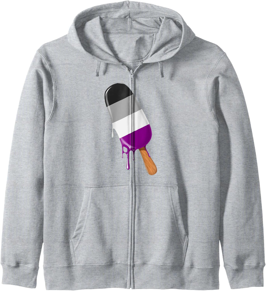 Asexual Stuff Eiscreme Asexuelle Asflagge Ally Asexual Pride Kapuzenjacke