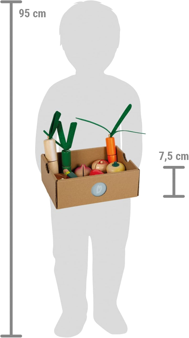 small Foot Schneide-Set Obst und Gemüse Fresh, Lebensmittel für Kinderküche, Rollenspielzeug ab 2 Ja