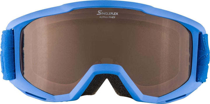 ALPINA PINEY - Beschlagfreie, Extrem Robuste & Bruchsichere Skibrille Mit 100% UV-Schutz Für Kinder