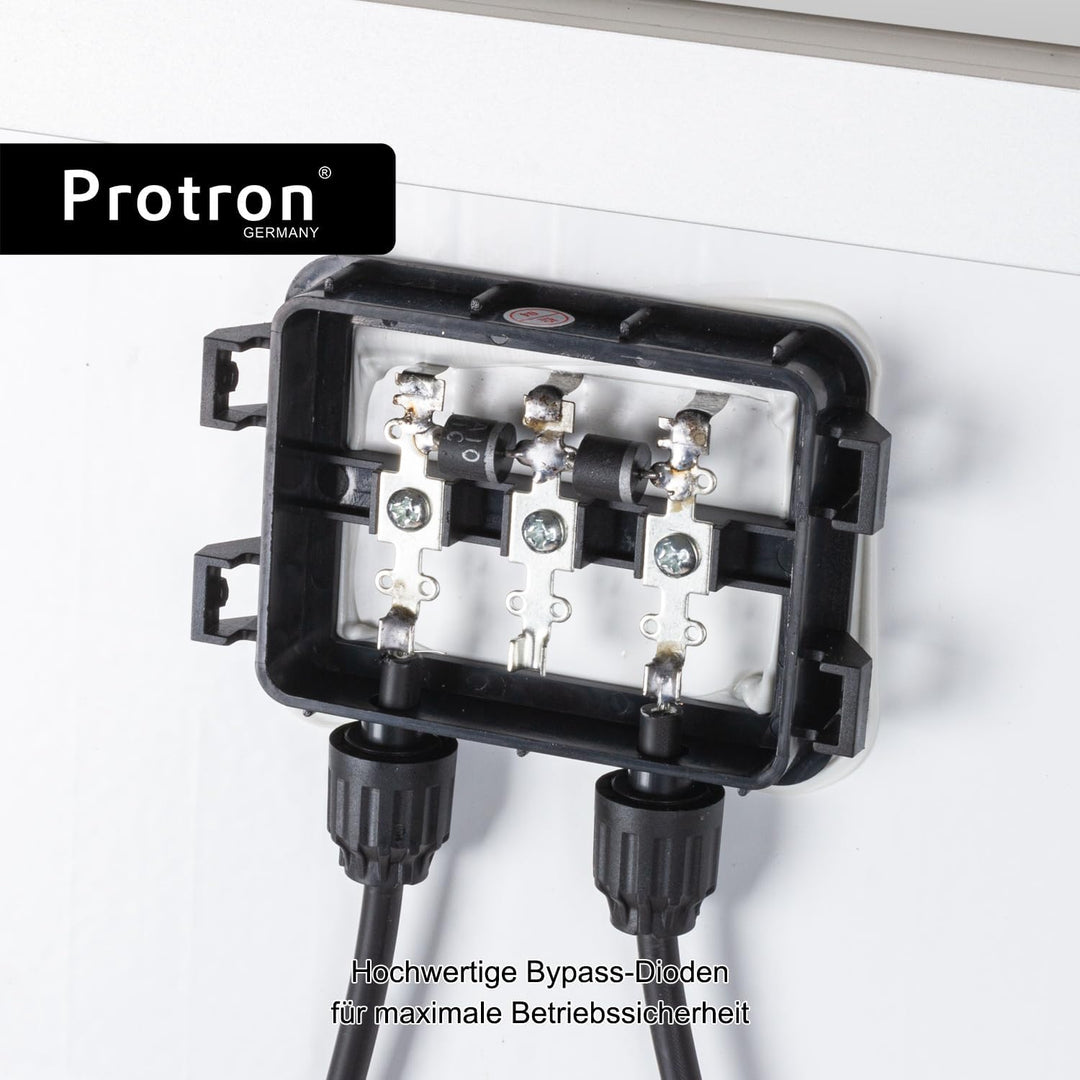Protron 100W Slim Solar Monokristalline Solarmodul Photovoltaik Solarpanel 12V oder 24V Systeme - P-
