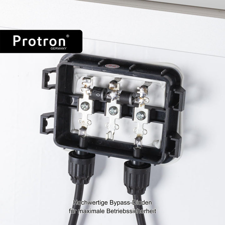 Protron 100W Slim Solar Monokristalline Solarmodul Photovoltaik Solarpanel 12V oder 24V Systeme - P-