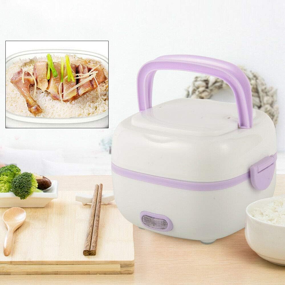 Berkalash 200W Electric Lunch Box, Multifunktions Mini Reiskocher, Wärmedämmung Elektrische Mahlzeit