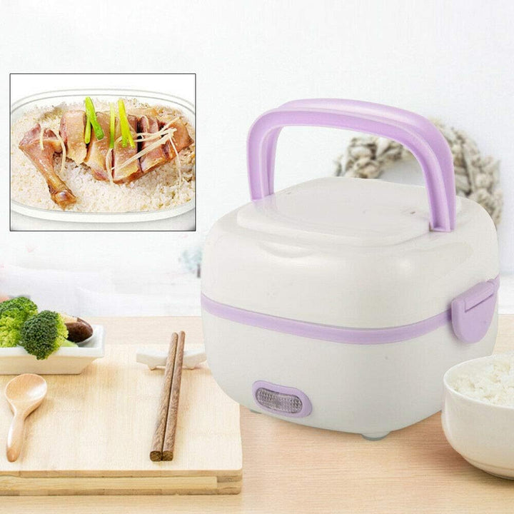 Berkalash 200W Electric Lunch Box, Multifunktions Mini Reiskocher, Wärmedämmung Elektrische Mahlzeit