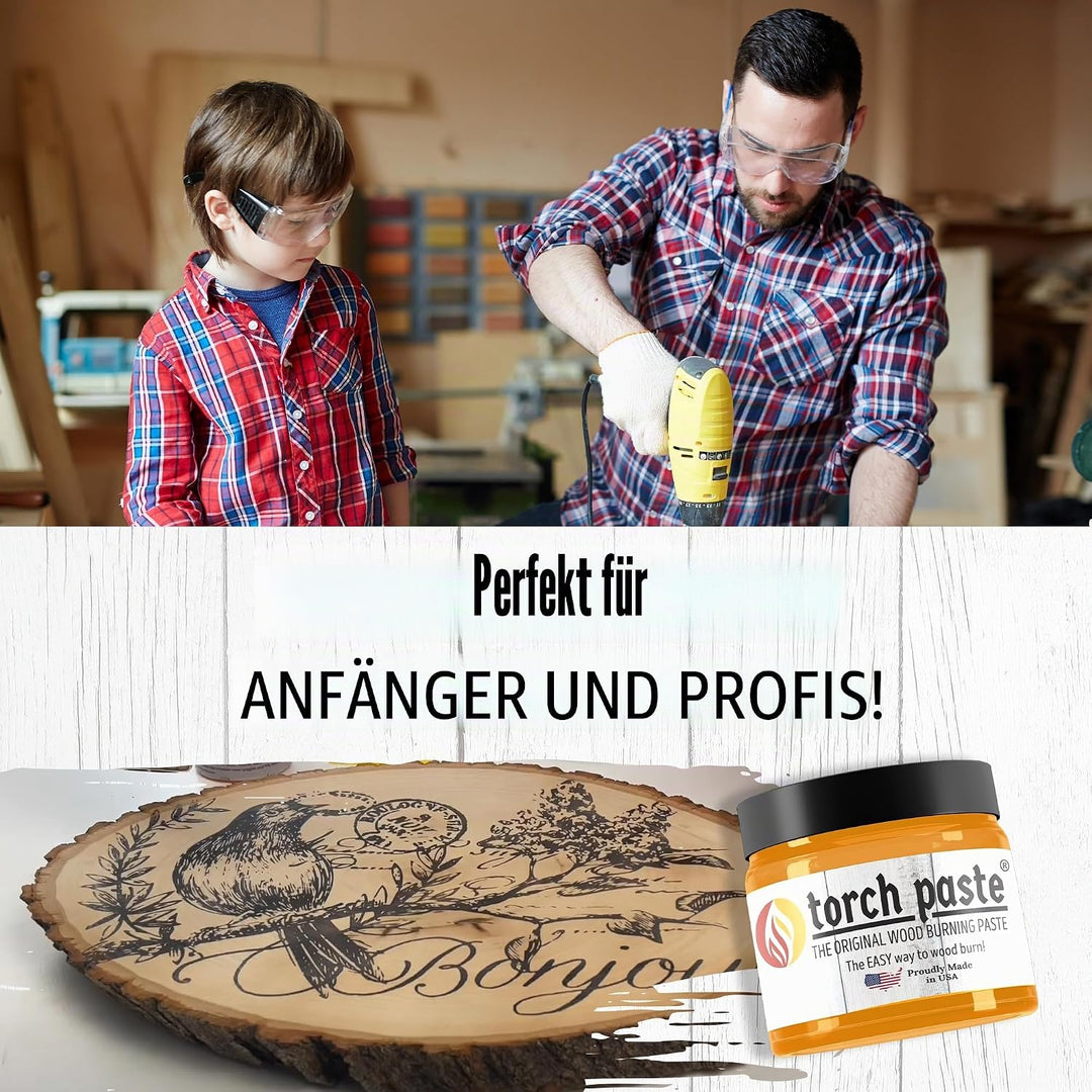 Torch Paste - Die Original Holzbrennpaste seit 2020 | Laborgeprüft & ASTM D-4236 Zertifiziert | ungi