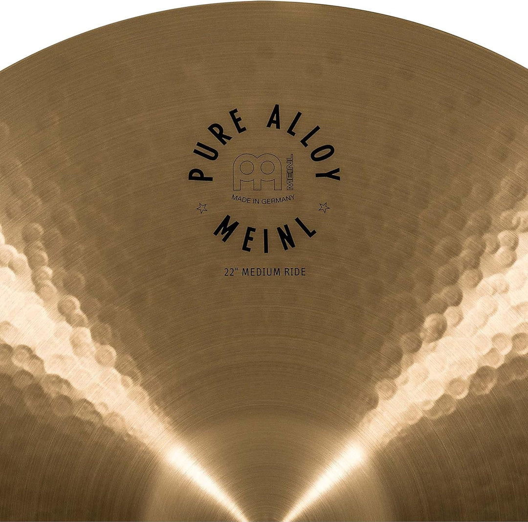 Meinl Cymbals Pure Alloy Ride Medium 22 Zoll (Video) Schlagzeug Becken (55,88cm) Pure Alloy Bronze,