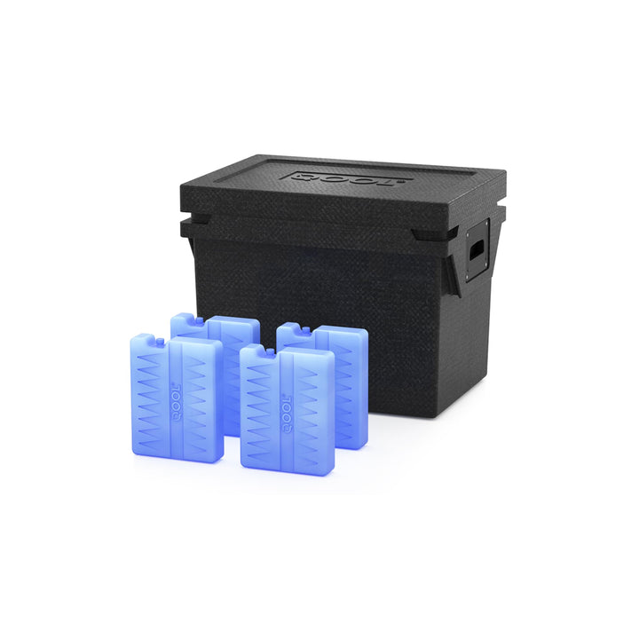 QOOL Kühlbox eco+ M | 27L | Made in Germany | schwarz | Aus recyceltem Material | Hightech Kühlbox o