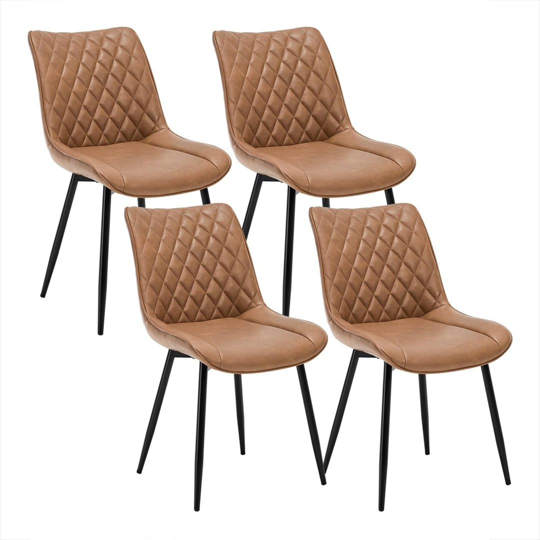 WOLTU 4 x Esszimmerstühle 4er Set Esszimmerstuhl Küchenstuhl Polsterstuhl Design Stuhl mit Rückenleh