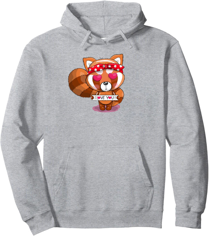 Süsser Roter Panda Spruch Musik Kinder Geschenkidee für Jungs Pullover Hoodie