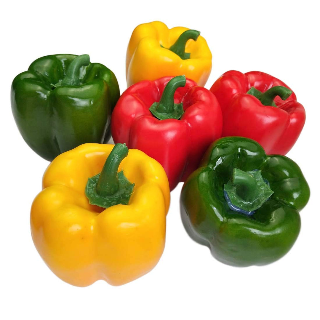 Lorigun Künstliche Paprika Gefälschte Gemüse Bunte Paprika Für Dekoration, Dekoratives Gemüse, Rot G