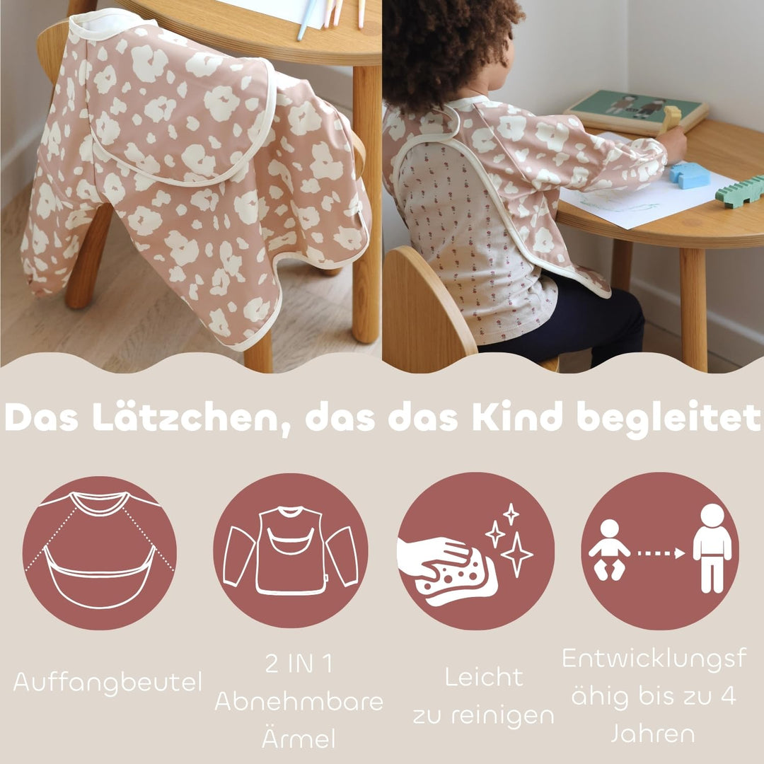 BÉABA Baby-Essensset Geschenkset ab 4 Monaten – Edelstahl-Teller mikrowellengeeignet, Ergonomisches