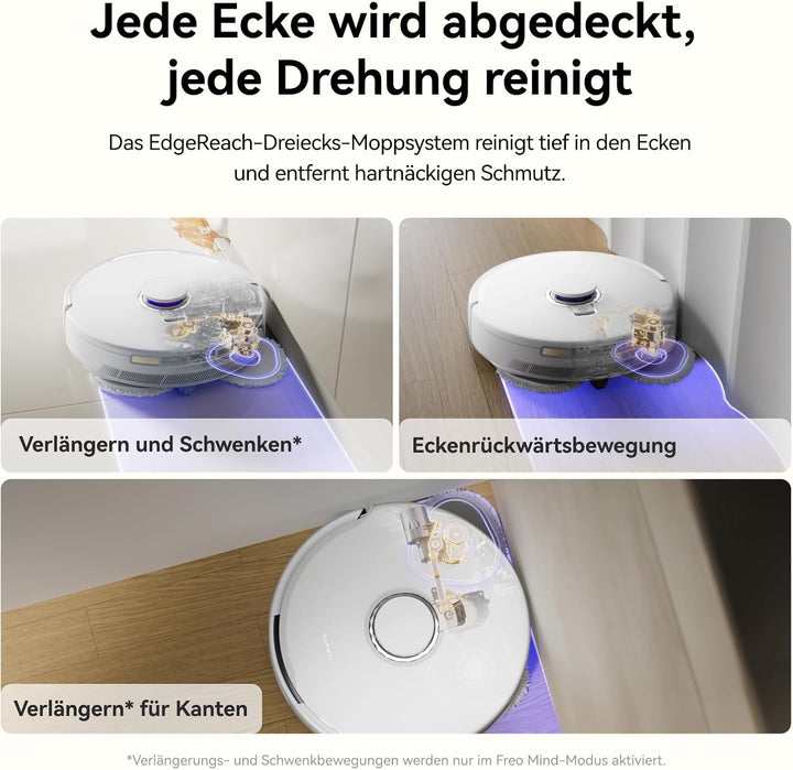 NARWAL Freo X10 Pro Saugroboter mit Wischfunktion, 11.000 Pa, DualFlow Tangle-Free, Selbstreinigung