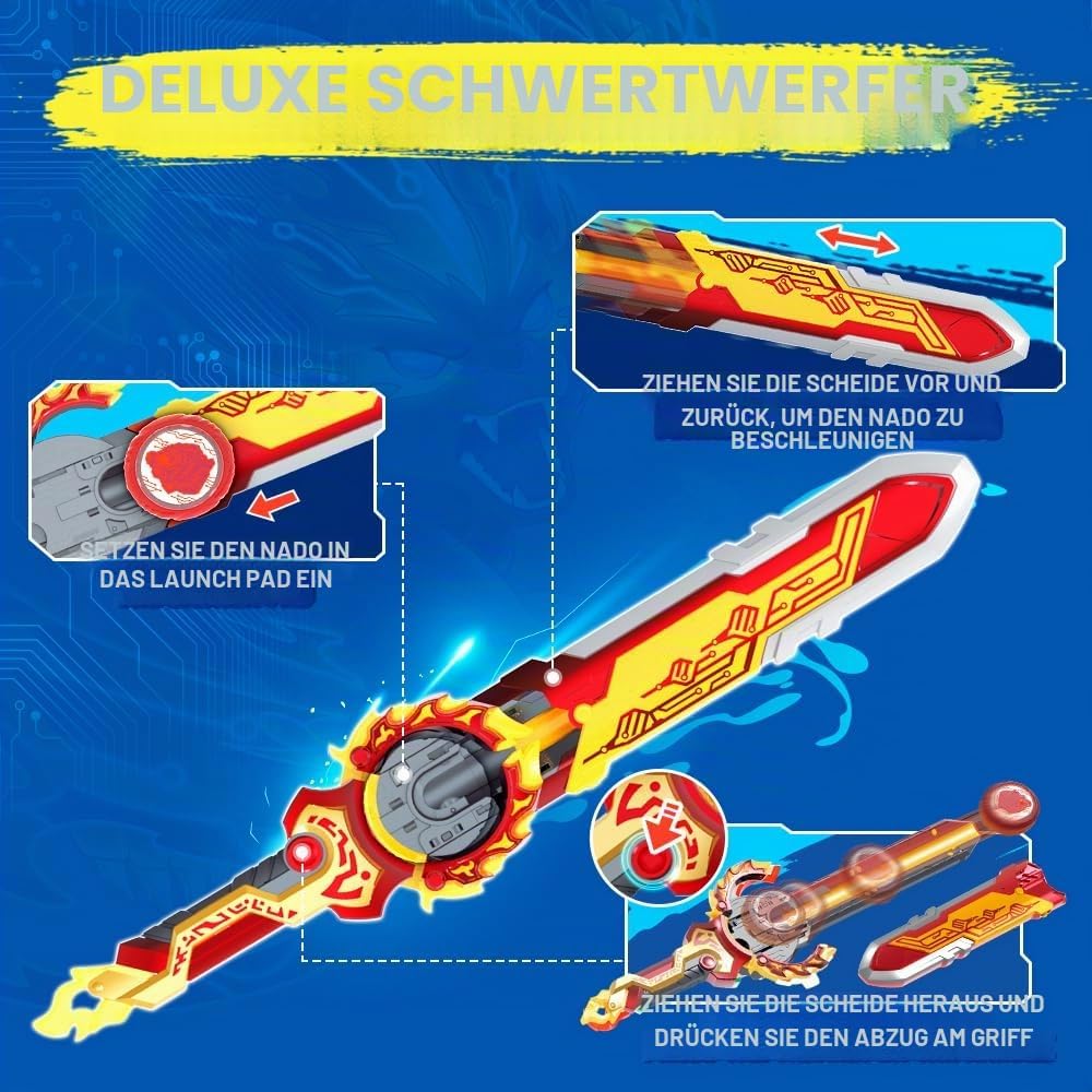 INFINITY NADO Kreisel für Kinder Split Series Metall Spielzeug Jungen, Battle Tops Kreisel Launcher