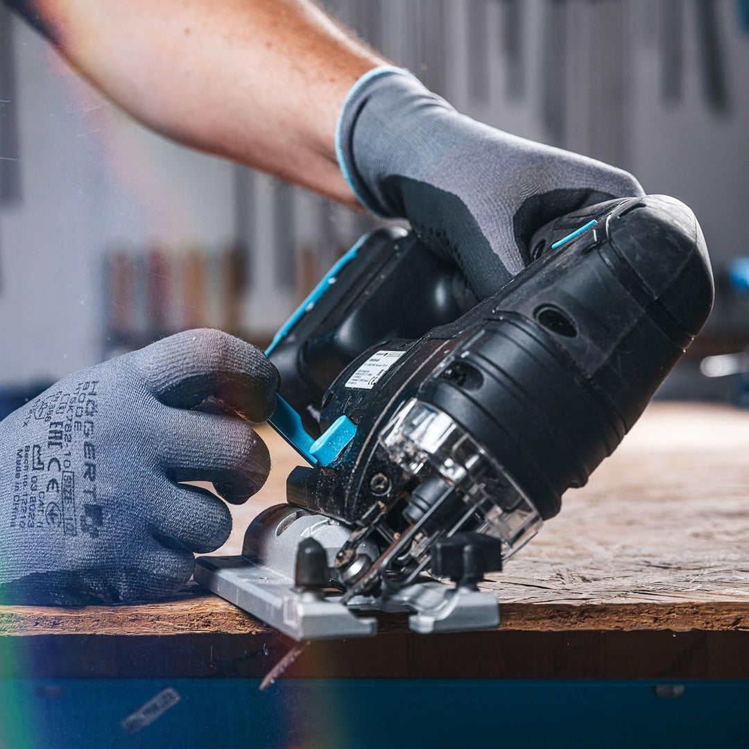 HÖGERT TECHNIK Akku-Pendelhubstichsäge 18V, bürstenloser Motor, kabellos, 0-2600 U/min, 26mm Klingen