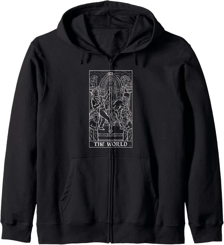 The World Tarotkarte Dr. Jekyll Mr Hyde Halloween Gothic Kapuzenjacke