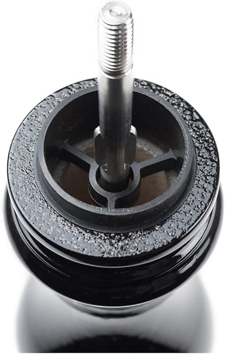 Salz- und Pfeffermühlen-Set, schwarz und weiss lackiert, 18cm