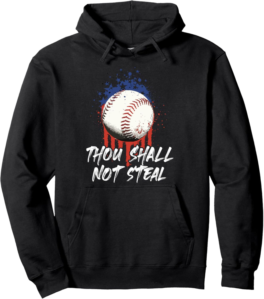 Du sollst nicht stehlen - Baseball Softball American Pullover Hoodie
