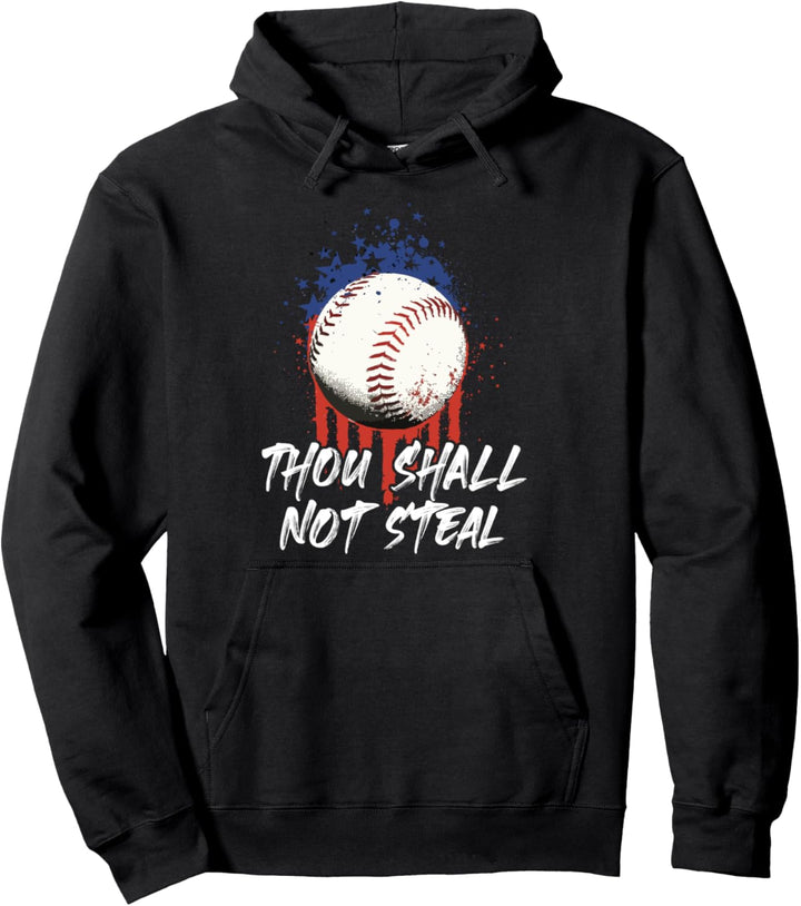 Du sollst nicht stehlen - Baseball Softball American Pullover Hoodie