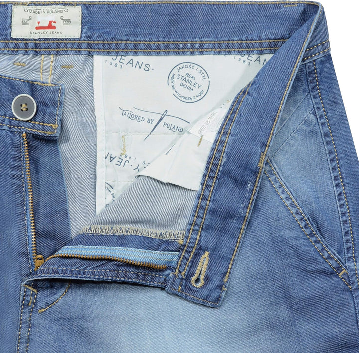 Stanley Denim Herren Jeans Shorts 22742 - Blau 29W Blau, 29W Blau