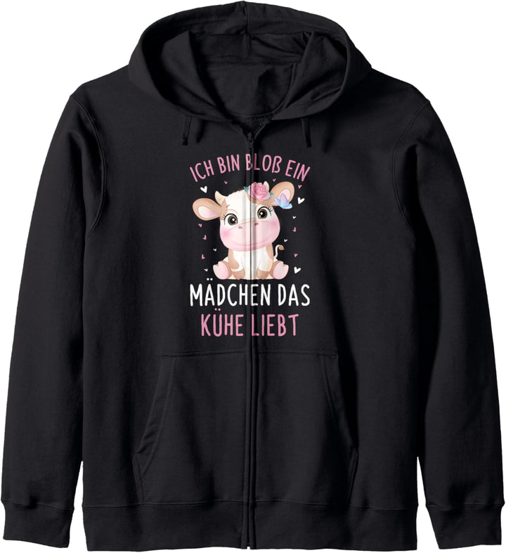 Bloss Ein Mädchen Das Kühe Liebt Süsser Kuh Spruch Kapuzenjacke