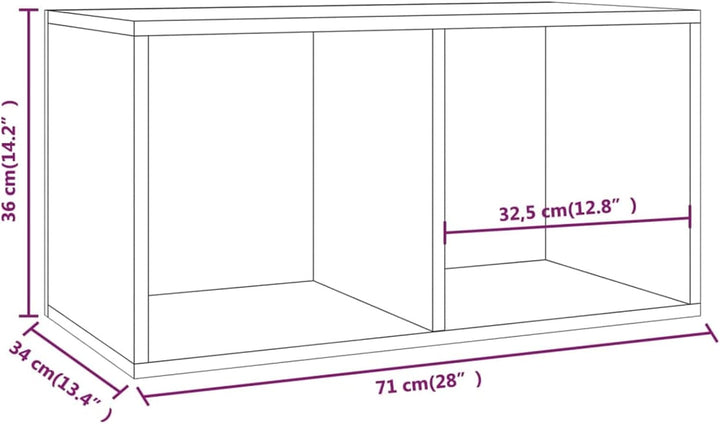 Tidyard Schallplatten-Aufbewahrungsbox Mit 2 Fächern Aufbewahrung Kasten Schallplatten Box Sammlung