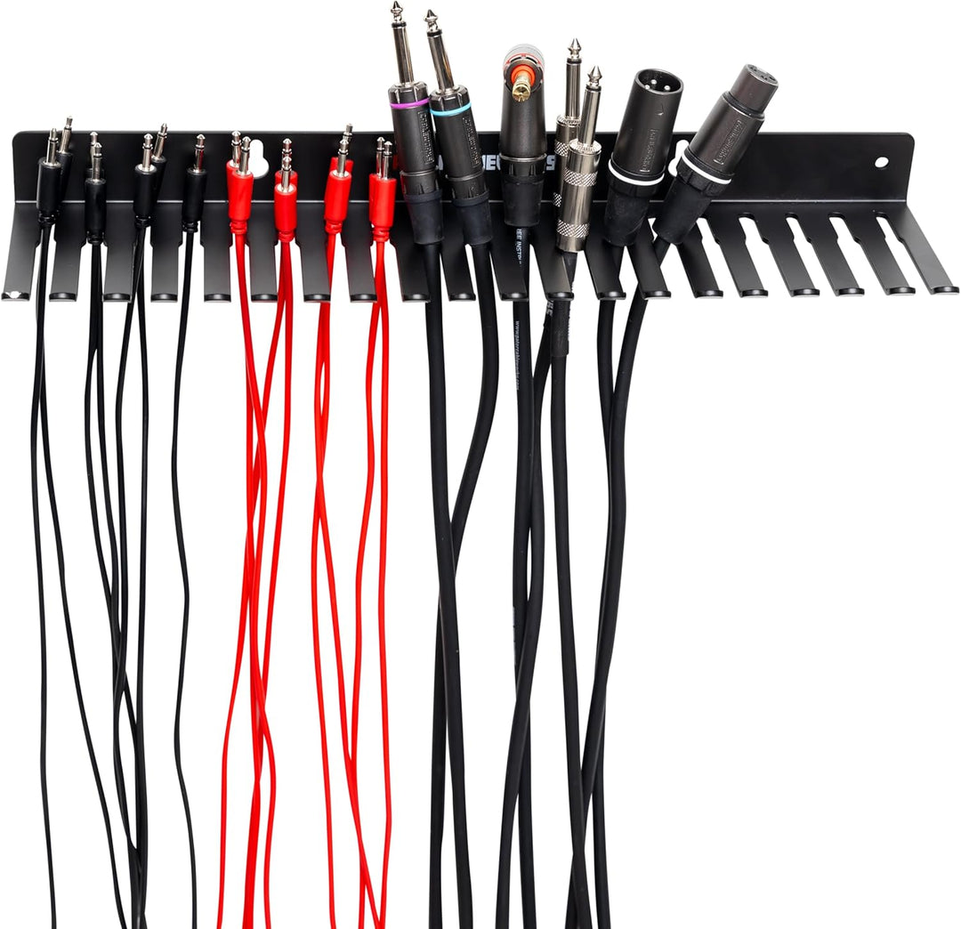 Gator Frameworks Kabelhalter für die Wandmontage mit 19 Kabelhaltern, Abstand 5 bis 9 mm (GFW-CABLEH