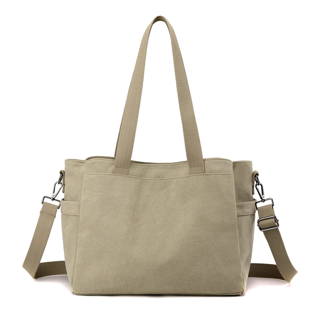 CORIOS Damen Schultertasche Canvas Handtasche Casual Tragetasche Grosse Kapazität Umhängetasche Mult