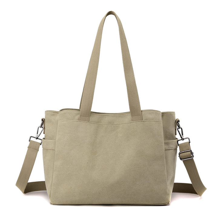 CORIOS Damen Schultertasche Canvas Handtasche Casual Tragetasche Grosse Kapazität Umhängetasche Mult