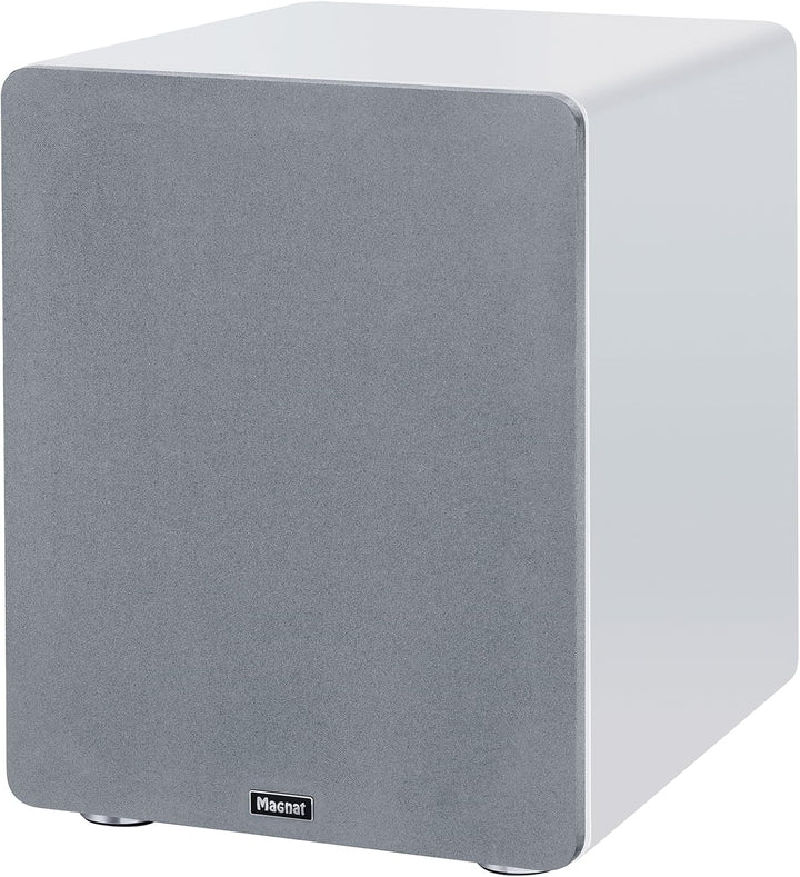 Magnat Alpha RS 12, Aktivsubwoofer mit 300 mm grosser Membran und bis zu 240 Watt Leistung Weiss, We