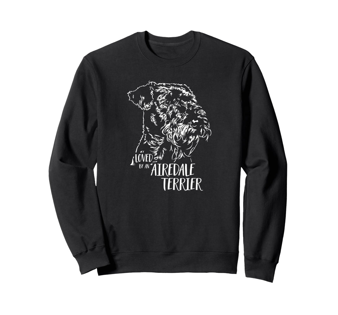 Airedale Terrier loved by an Airedale Terrier Hundespruch Sweatshirt