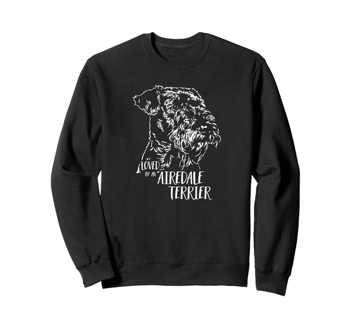 Airedale Terrier loved by an Airedale Terrier Hundespruch Sweatshirt