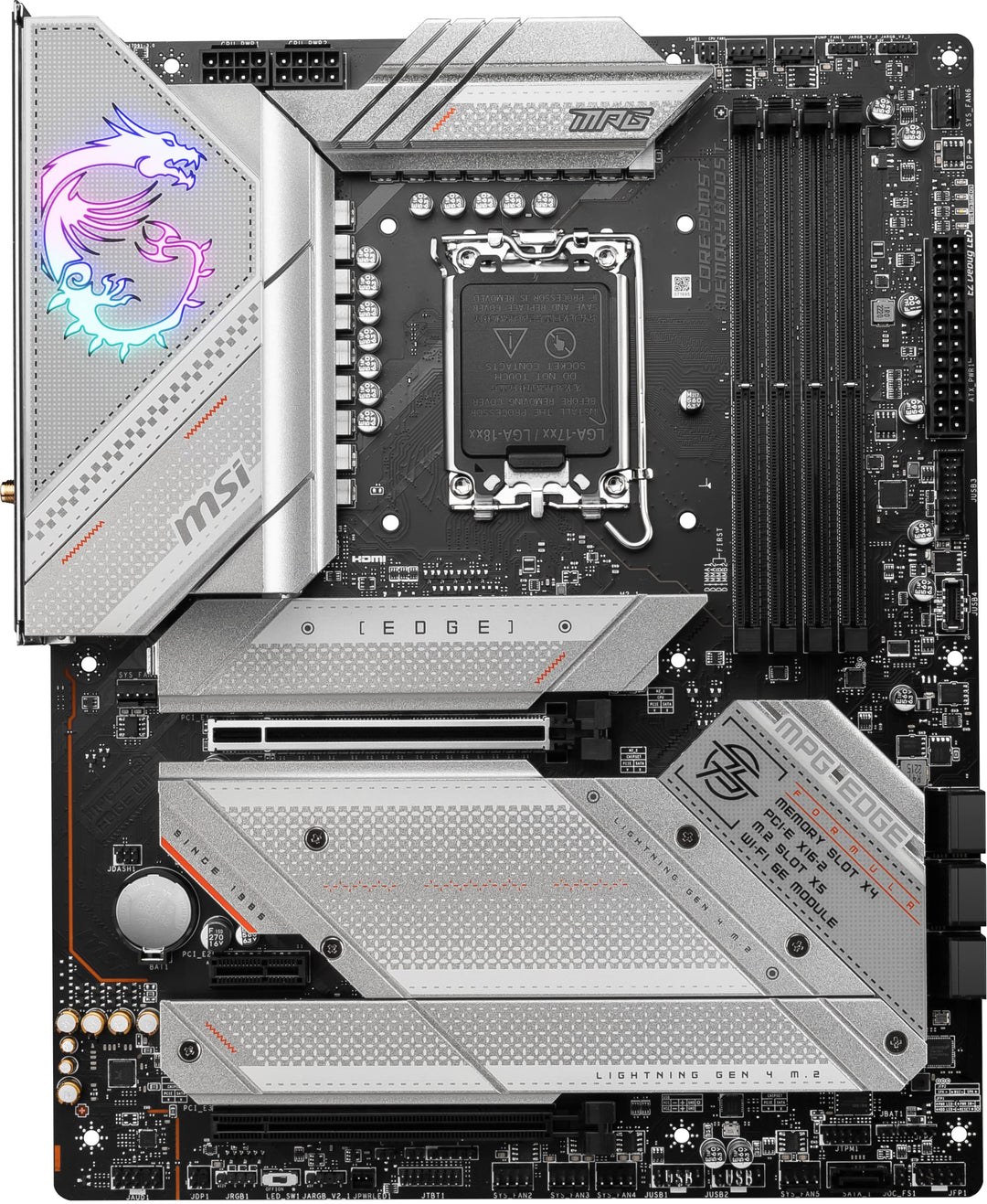 MSI MPG Z790 Edge WiFi Motherboard,ATX - Unterstützt Intel Prozessoren der 12., 13. und 14. Generati