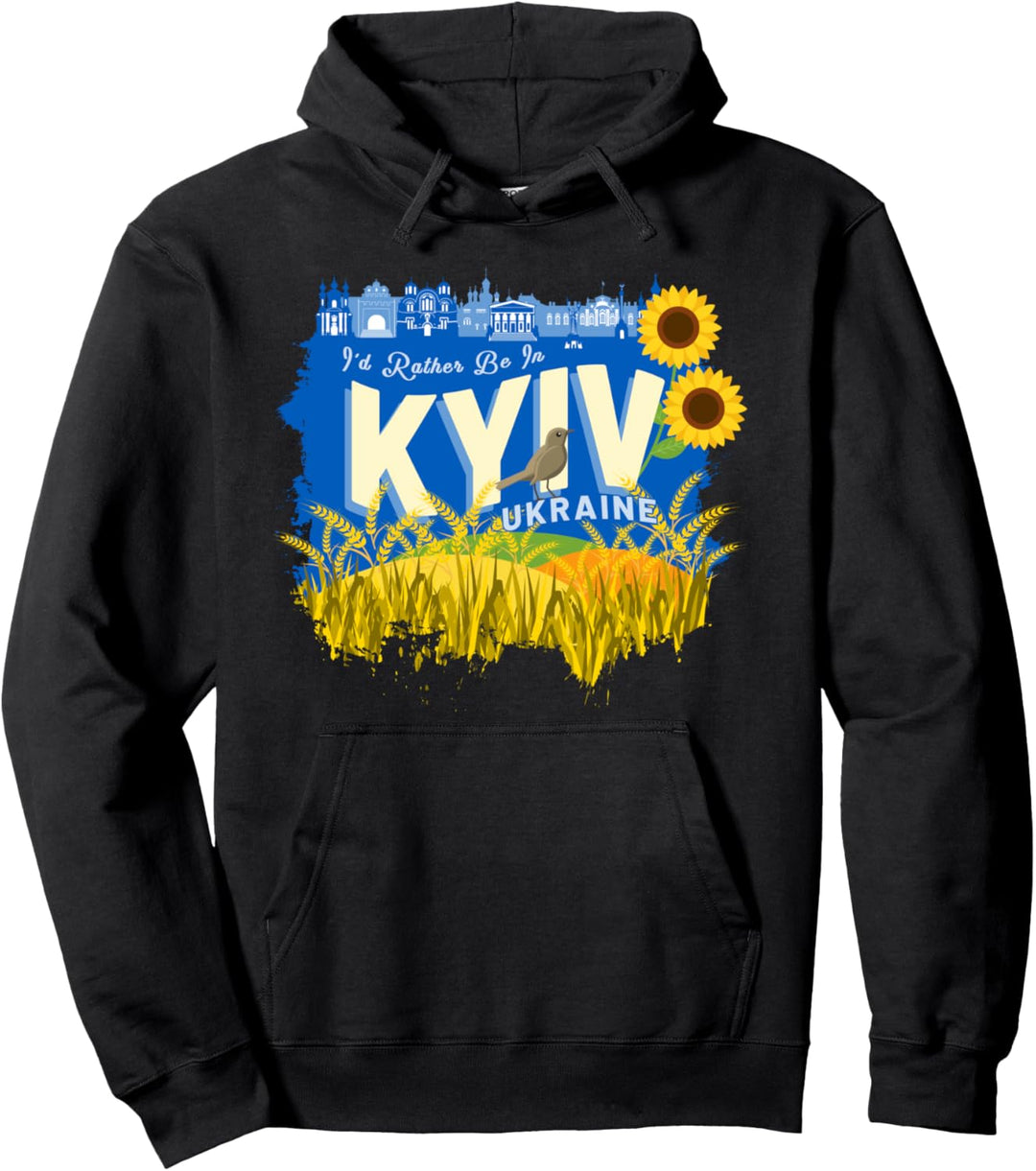 Ich wäre lieber in Kiew, Ukraine - Ukrainisches Souvenir Pullover Hoodie