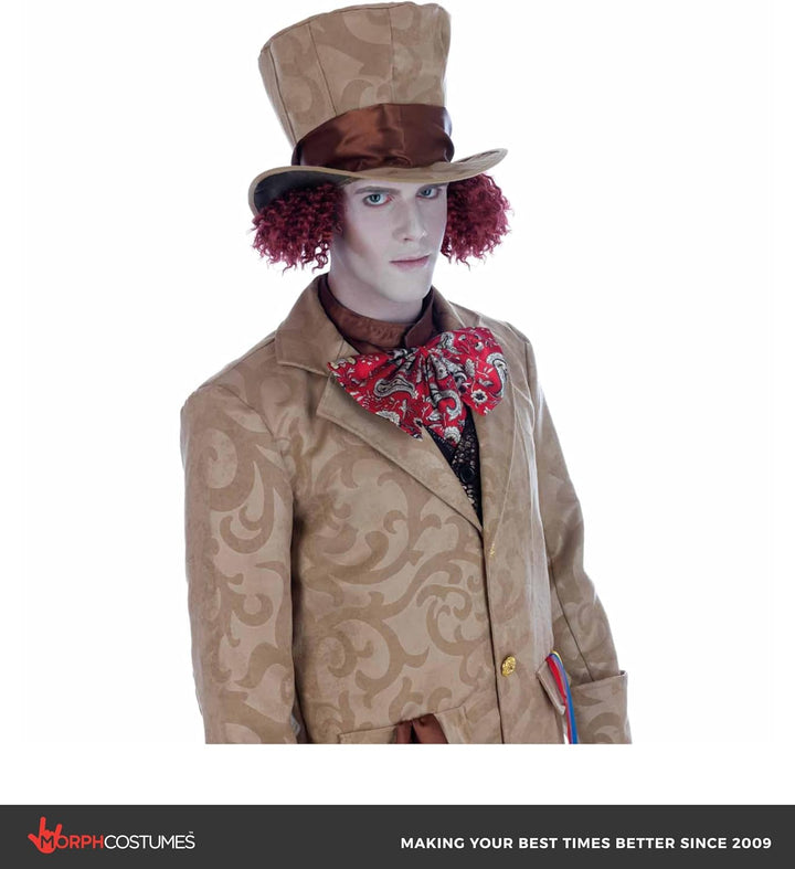 Fun Shack Kostüm Mad Hatter für Herren, Perfekt für Karneval und Fasching, Inklusive Hut und Accesso