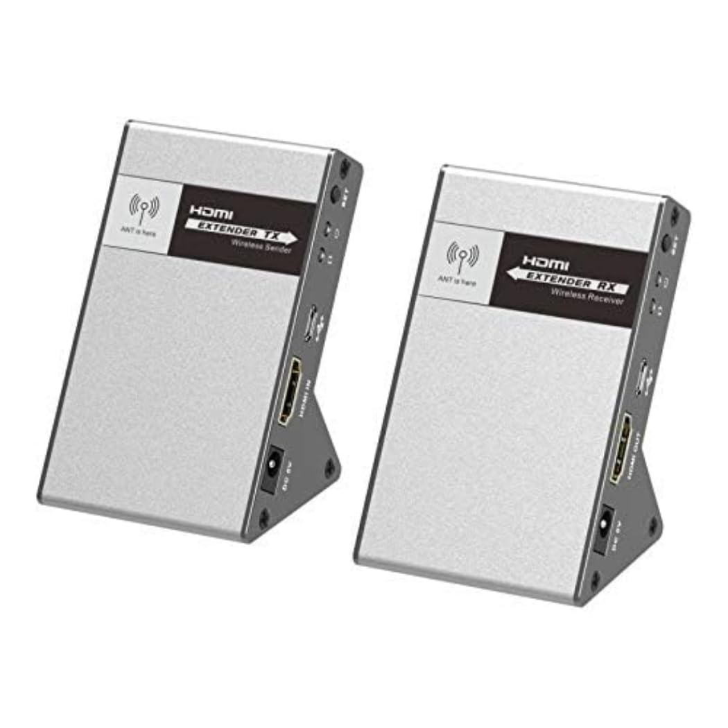 PremiumCord 4K HDMI Wireless Extender bis zu 30m 5,8 GHz, HDBitT, Metallgehäuse, Kompatibel mit 4K 2