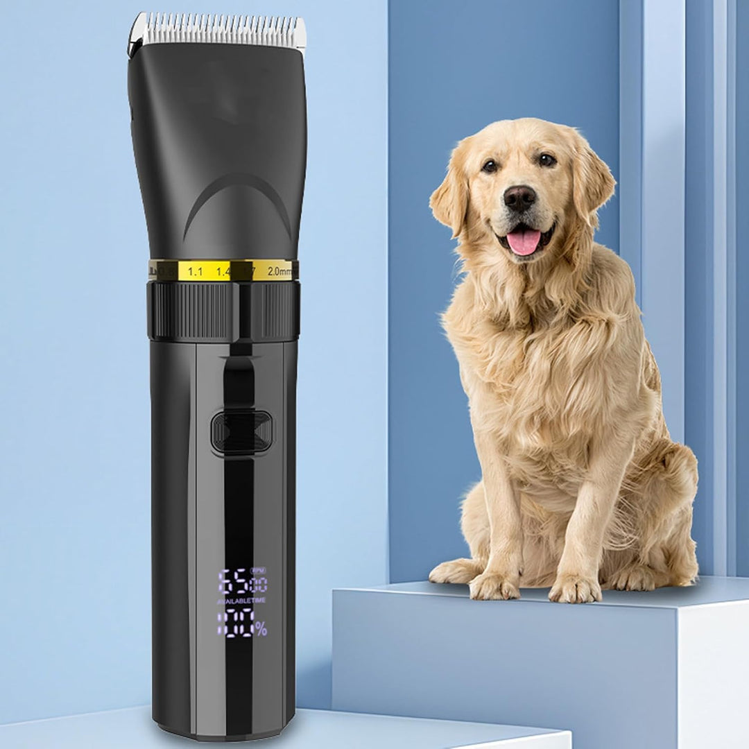 LUCKDANO Hunde-Haarschneidemaschine, Pflegeset, Elektrischer Haustier-Trimmer, Geräuscharm, Professi