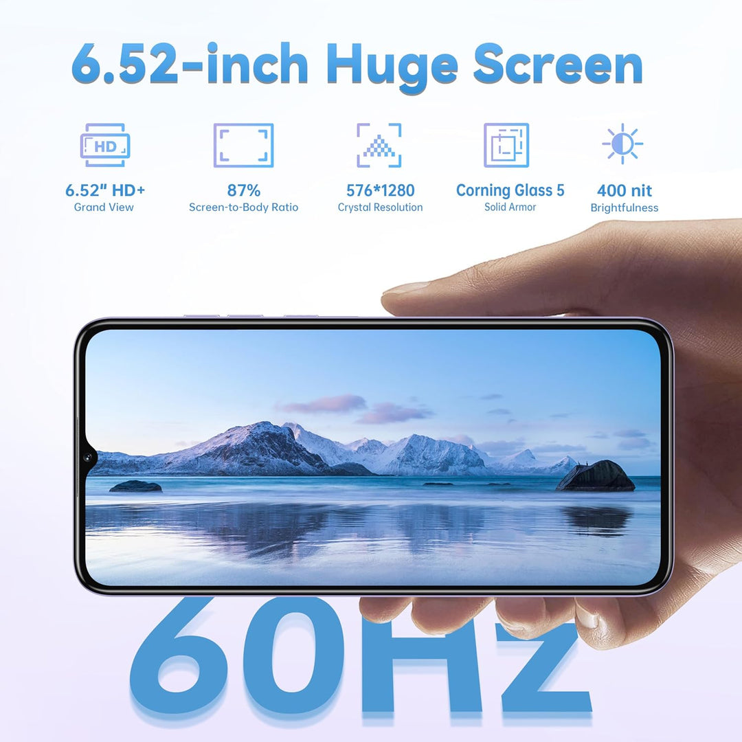 OUKITEL C57S Android 14 Smartphone Ohne Vertrag 4G - 8GB+64GB/128GB Handy Günstig, Octa Core, 6,52 Z