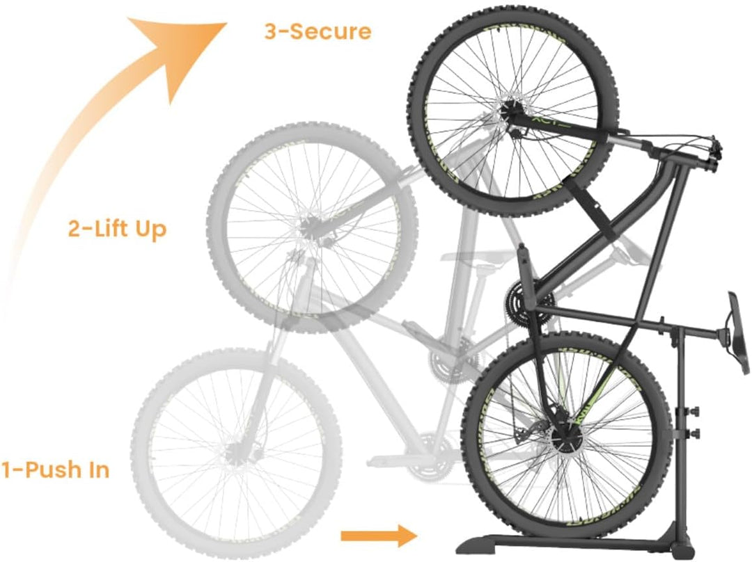 my wall platzsparender universal Fahrradständer - HR12L, Hinterrad Fahrradständer für Garage, Keller