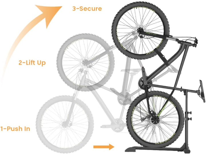 my wall platzsparender universal Fahrradständer - HR12L, Hinterrad Fahrradständer für Garage, Keller
