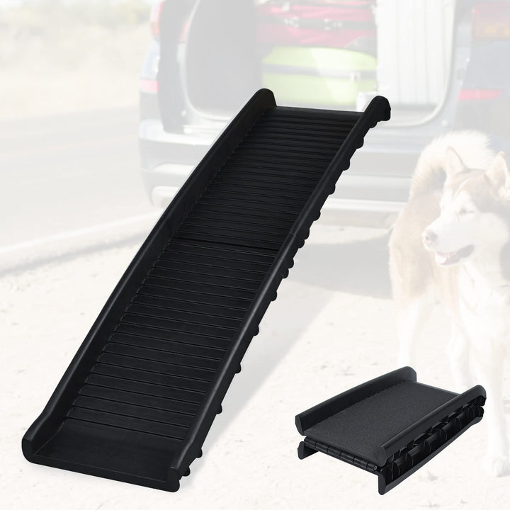 UISEBRT Hunderampe Auto Klappbar Hundetreppe Autorampe Hund Kofferraumrampe für Haustiere Einstiegsh