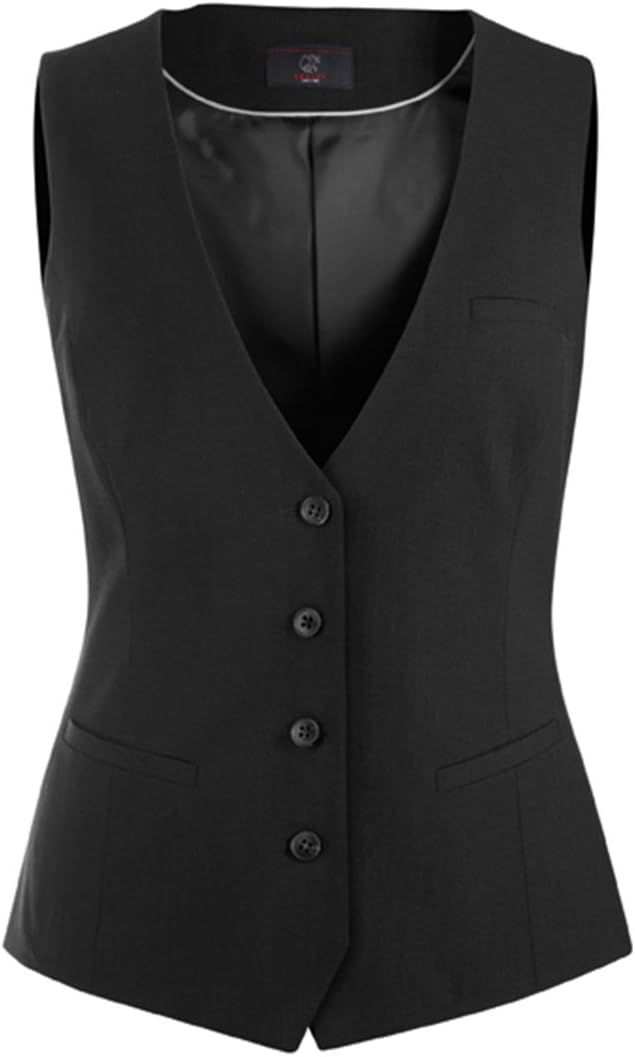Greiff Grösse 38 Corporate Wear Premium Damen Weste Regular Fit Schwarz Modell 1703