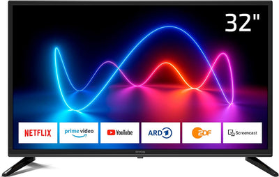 DYON Movie Smart 32 XT 80 cm (32 Zoll) Fernseher (HD Smart TV, HD Triple Tuner (DVB-C/-S2/-T2), Prim