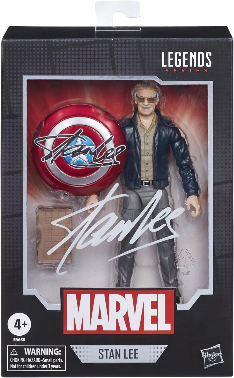 Hasbro Marvel Legends Series 15 cm grosse Stan Lee Action-Figur zu Marvel‘s The Avengers, enthält 2